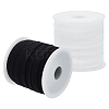 20M 2 Colors Flat Nylon Elastic Cords with Wavy Edge OCOR-FG0002-44-1