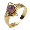 Natural Amethyst Finger Rings RJEW-U027-05G-04-1