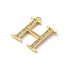 Rack Plating Brass Micro Pave Cubic Zirconia Pendant KK-H449-76G-02-2