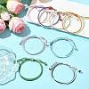 8Pcs 8 Colors Korean Waxed Polyester Cord Braided Bead Bracelets BJEW-FS00024-7