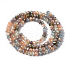 Electroplate Glass Beads Strands EGLA-T020-13A-01-2