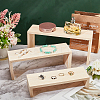 3-Tier Rectangle Wood Jewelry Display Risers ODIS-WH0038-06-5