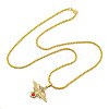 201 Stainless Steel Pendant Necklaces LS-NJEW-H030-06G-2