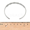 304 Stainless Steel Cuff Bangles for Women BJEW-P359-02P-3