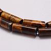 Natural & Dyed Tiger Eye Bead Strands G-P230-32-4x13mm-3