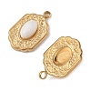 Natural White Jade Pendants STAS-P380-23G-01-2