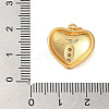 Rack Plating Brass & Clear Cubic Zirconia Pendants KK-S372-29G-3