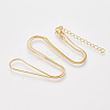 Brass Square Snake Chain Necklace Making MAK-T006-10A-G-1