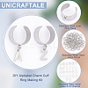 DIY Alphabet Charm Cuff Ring Making Kit DIY-UN0005-66-5