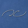 925 Sterling Silver Marquise Ear Wire EJEW-NH0003-01S-2