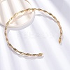 6.5mm Twist Iron Chain Necklaces NJEW-G163-01KCG-2