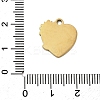 304 Stainless Steel Enamel Pendants STAS-I336-07G-3