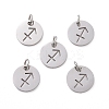Non-Tarnish 304 Stainless Steel Charms STAS-Q201-T445-9S-2