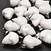Natural White Jade Pendants G-Z067-02P-11-5