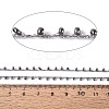 Plated Seed Beads Cords OCOR-R039-K02-4