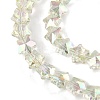 Electroplate Transparent Glass Beads Strands EGLA-U004-03A-HP06-3