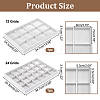 2Pcs 2 Styles MDF Jewelry Trays for Earrings Rings Necklaces ODIS-PH0001-85A-2