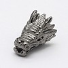 Dragon Head Alloy Beads PALLOY-O059-04-1