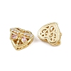 Brass Pave Cubic Zirconia Multi-strand Links ZIRC-F145-04G-02-2