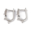 Brass Teardrop Hoop Earring Findings LS-ZIRC-L097-055P-1