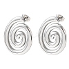 304 Stainless Steel Stud Earrings LS-EJEW-I323-01P-04-4