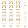 30Pcs 5 Styles Brass Connector Charms KK-WR0001-43-1