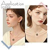100Pcs Light Gold Plated Alloy Enamel Pendants ENAM-AR0001-75-6
