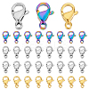 100Pcs 3 Styles PVD Vacuum Plating 304 Stainless Steel Lobster Claw Clasps STAS-PH0006-55-1