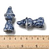 Natural Blue Spot Jasper Carved Healing Cat with Witch Hat Figurines DJEW-D012-07D-3