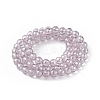 Transparent Electroplate Glass Beads Strands EGLA-F151-PL01-2