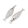 Brass Micro Pave Cubic Zirconia Pendants KK-B167-12P-2