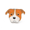 Dog Enamel Pin with Brass Butterfly Clutches LS-JEWB-A006-06D-1