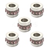 201 Stainless Steel Polymer Clay Rhinestone Inlaid Beads RB-YW0001-11H-1