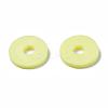 Flat Round Handmade Polymer Clay Beads CLAY-R067-10mm-23-2