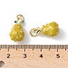 Brass Enamel Pendants KK-A252-38G-07-3