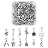 Tibetan Style Alloy Large Hole European Dangle Charms & Alloy European Dangle Charms PALLOY-PH0013-74-RS-1