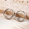 201 Stainless Steel Hoop Earrings EJEW-P304-15A-P-1