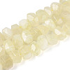 Natural Lemon Quartz(Heated) Beads Strands G-N347-18A-04-2