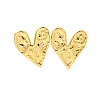 304 Stainless Steel Heart Stud Earrings for Women EJEW-U020-15G-1