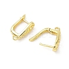 Brass Teardrop Hoop Earring Findings KK-G536-06G-2