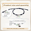 1Bag 2 Colors Alloy Enamel Charm Bracelets Set BJEW-LP0002-76-2