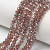 Electroplate Glass Beads Strands EGLA-A034-T6mm-J15-1