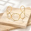 304 Stainless Steel Cuff Bangles for Women BJEW-U023-02G-2