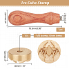 1Pc Brass Stamp Head DIY-OC0008-33D-2