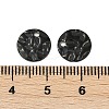 304 Stainless Steel Textured Disc Charms STAS-Q336-11B-B-3