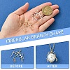 4Pcs 2 Colors Brass Pendants KK-YW0002-83-3