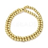 Electroplated Synthetic Magnetic Hematite Beads Strands G-I364-D01-G-2