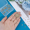 80Pcs 8 Styles Brass Spacer Beads KK-BBC0025-81-3
