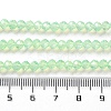 Baking Paint Transparent Glass Beads Strands X-DGLA-A034-J4MM-D02-4