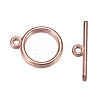 Tibetan Style Toggle Clasps TIBE-A12208-RG-NR-3